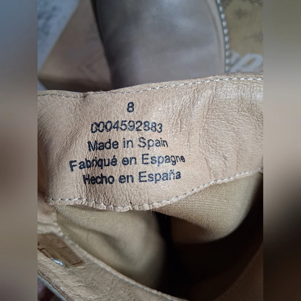 Free People Mel Slouch Boot Hazelnut Leather Size 8 New With Box Boho - Picture 8 of 11